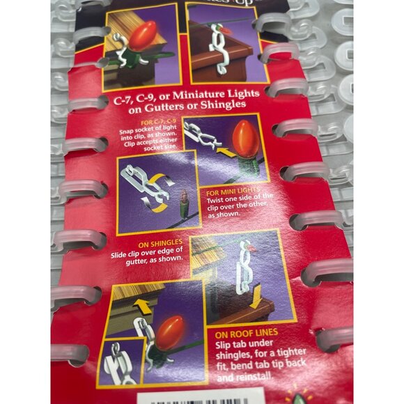 all in one clips plus Christmas light clips set of 68 clips white READ - Picture 4 of 4